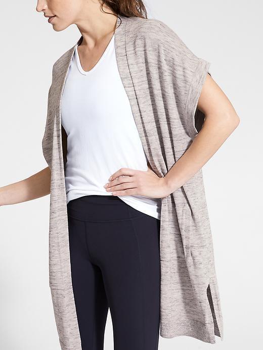 Athleta Womens Harmony Wrap Size L - Grey Heather