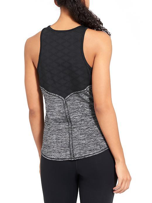 Athleta Womens Mesh Utopia Tank Size L - Black/black