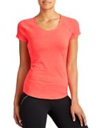 Athleta Womens Running Wild Tee Size M - Ember Orange