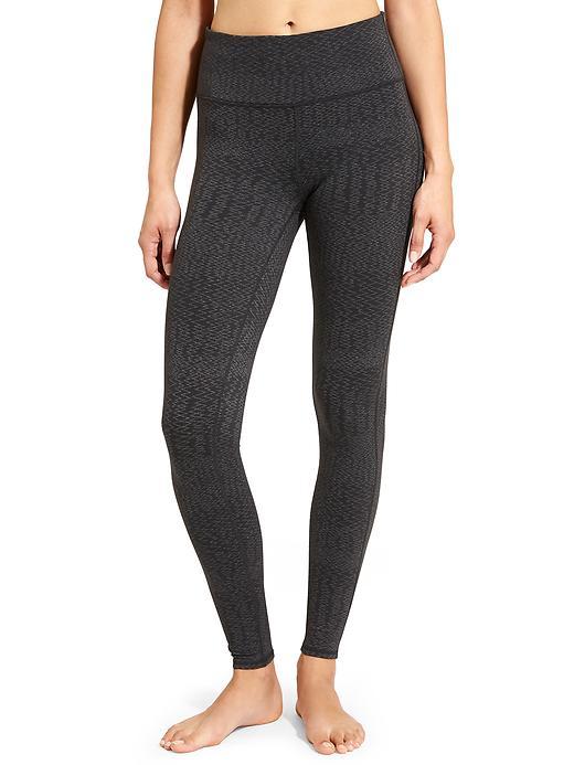 Athleta Womens High Rise Heartbeat Chaturanga Tight Size L Tall - Black