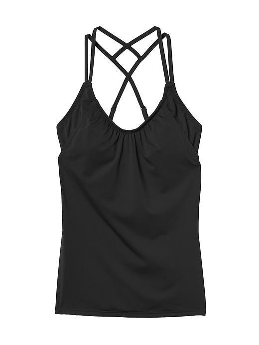 Athleta Womens Hang Loose Tankini Size L - Black