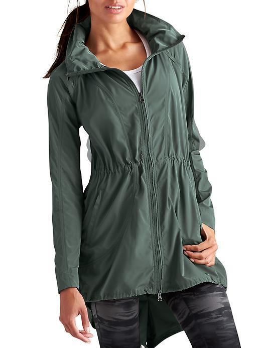Athleta Womens Drippity Jacket Size L Tall - Jasper Green