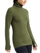 Athleta Womens Remarkawool Turtleneck Size S - Ancient Forest