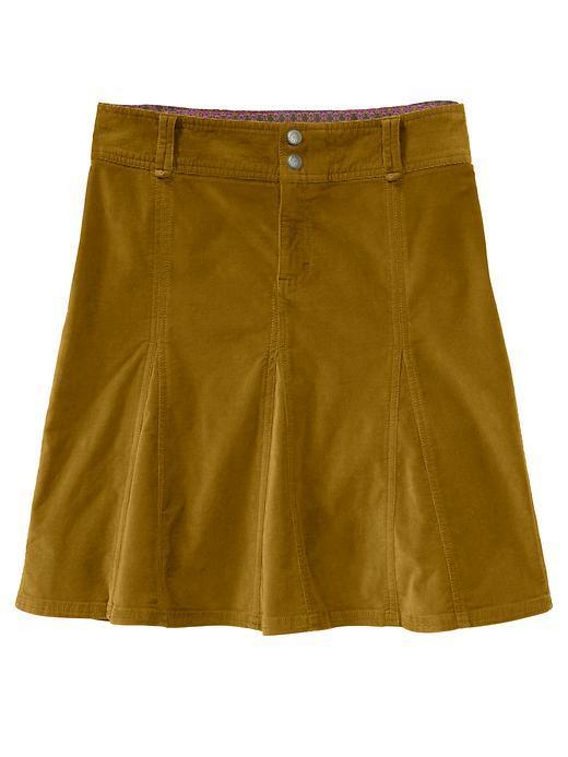 Athleta Womens Whenever Cord Skirt Size 2 - Old Gold