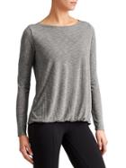 Athleta Womens Suri Bubble Top Size L - Flint Grey