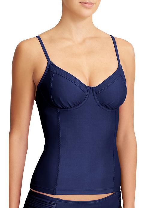 Athleta Womens Kaimana Tankini Size 32b/c Tall - Dress Blue