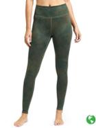 Athleta Womens High Rise Clouds Chaturanga Tight Size M Tall - Forest Green