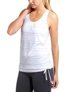 Athleta Womens Multi Stripe Tinker Tank 2 Size 1x Plus - Bright White