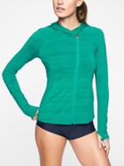 Athleta Womens Pacifica Pleated Jacket Electric Jade Size L