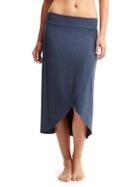 Athleta Womens Ribbon Skirt Size L - Navy Heather