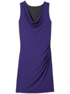 Athleta Womens Inverse Drape Dress Nightshade Purple/charcoal Heather Size S