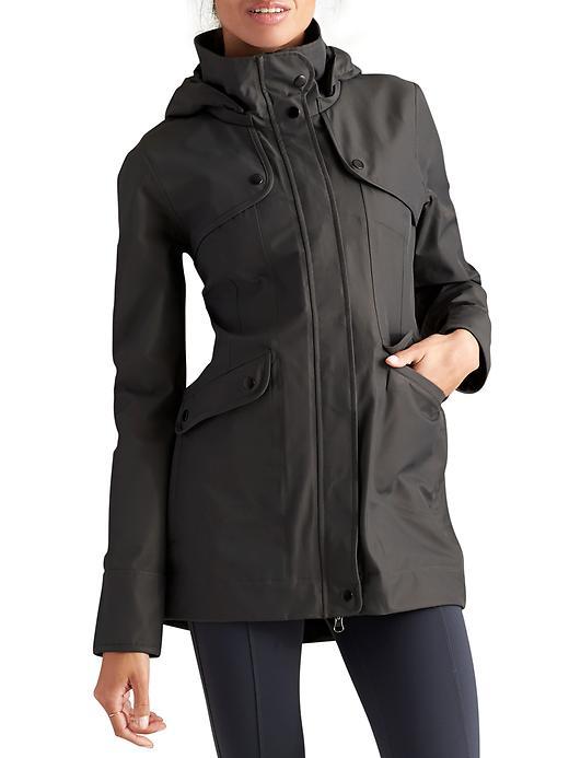 Athleta Womens Overcast Coat Size L - Black