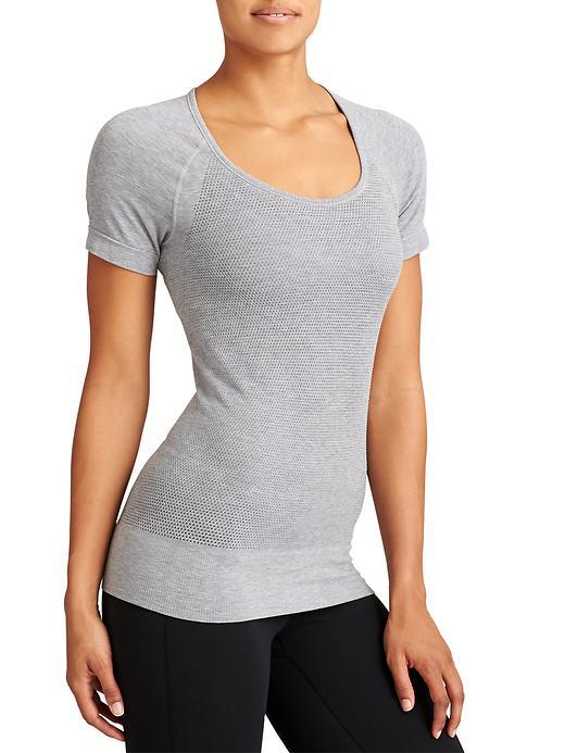Athleta Womens Zeal Tee Size L - Cobblestone Grey Heather