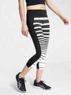 Athleta Womens Sonar Capri Stripe Size L - Black