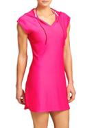 Athleta Womens Wick-it Hoodie Coverup Size 1x Plus - Paradise Pink
