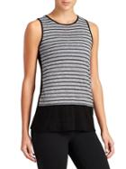 Athleta Womens Valley Tank Size L - Black Stripe
