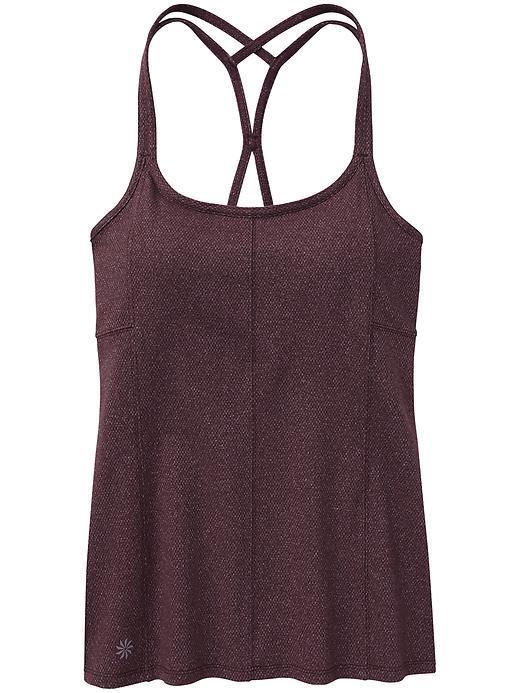 Athleta Inner Goddess Pique Tank - Black Currant