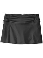 Athleta Womens Shirred Band Swim Skirt Size Xs - Black