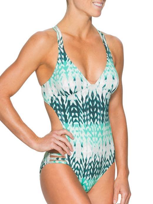 Athleta Womens Kamala One Piece Catalina Green Size Xl