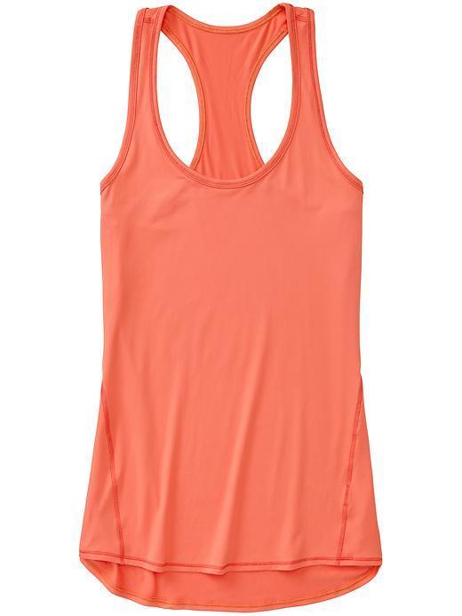 Athleta Womens Chi Tank Extra Long Size Xxs - Light Coral Sunset