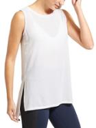 Athleta Womens Side Split Tank Size L - Bright White
