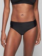 Athleta Womens Shirred Full Tide Bottom Black Size S