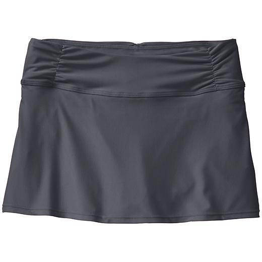 Athleta Shirred Band Swim Skirt - Asphalt