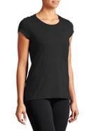 Athleta Womens Asana Tee Size L Tall - Black