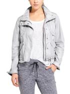 Athleta Womens Journey Jacket Size L - Silver Shimmer