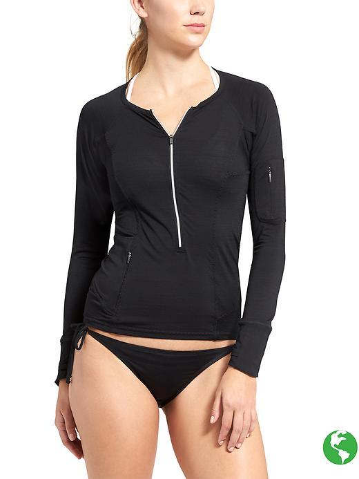 Athleta Womens Pacifica Upf Top 3.0 Size S Tall - Black