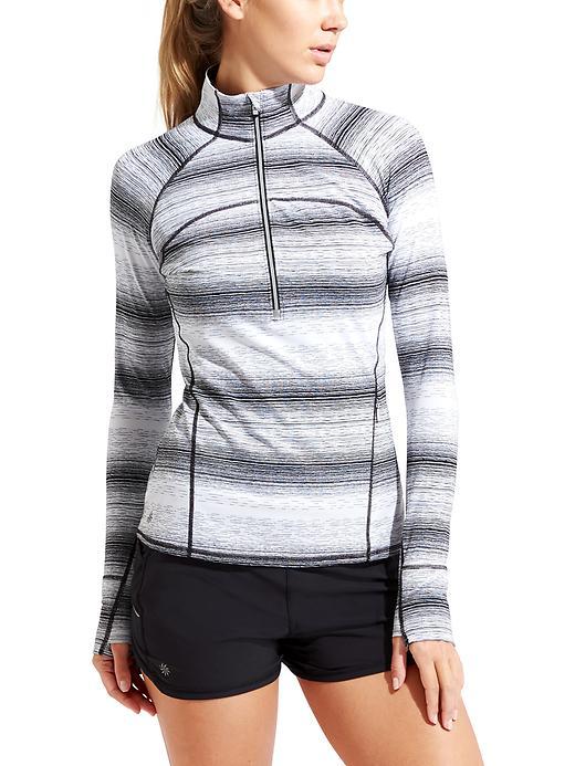 Athleta Womens Running Wild Half Zip 2.0 Stride Size Xl - Black