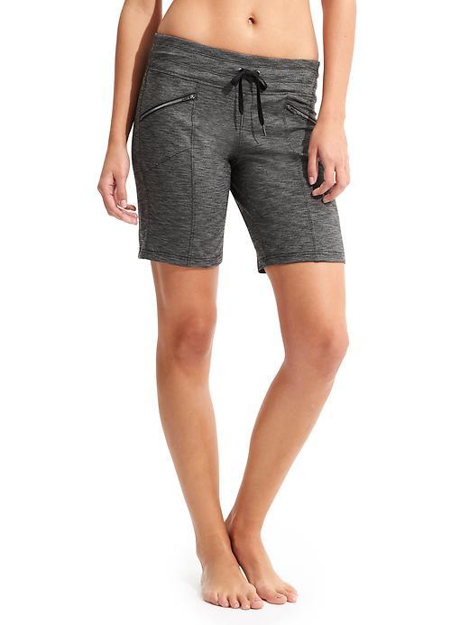 Athleta Womens Metro Slouch Short Size L - Black Heather