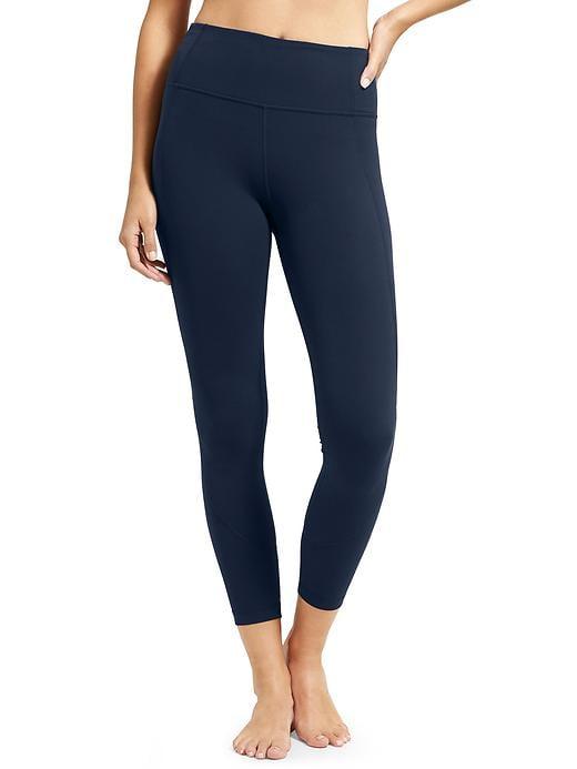 Athleta Womens Salutation 7/8 Ankle Tight Size L Petite - Navy