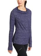 Athleta Womens Grateful Cowl Top Size L - Dress Blue Heather