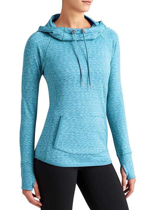 Athleta Womens Tranquility Hoodie Space Dye Size 1x Plus - Flash Blue Space Dye