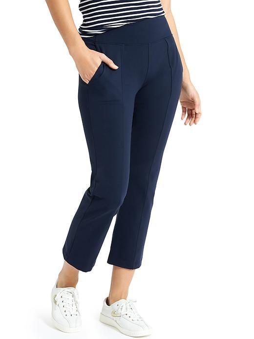 Athleta Womens Metro Crop Kick Flare Size M Tall - Navy