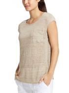 Athleta Womens Newport Tee Size 1x Plus - Oatmeal Heather