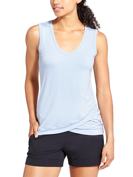 Athleta Womens Two Fold Tank Size L - Pure Blue