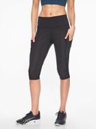 Athleta Womens Up For Anything Crop Black Size M