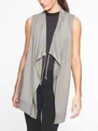 Athleta Womens Mindset Vest Silver Grey Size S