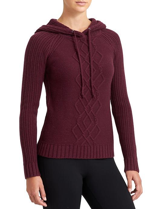 Athleta Womens Merino Cold Spell Hoodie Size 1x Plus - Chianti Heather