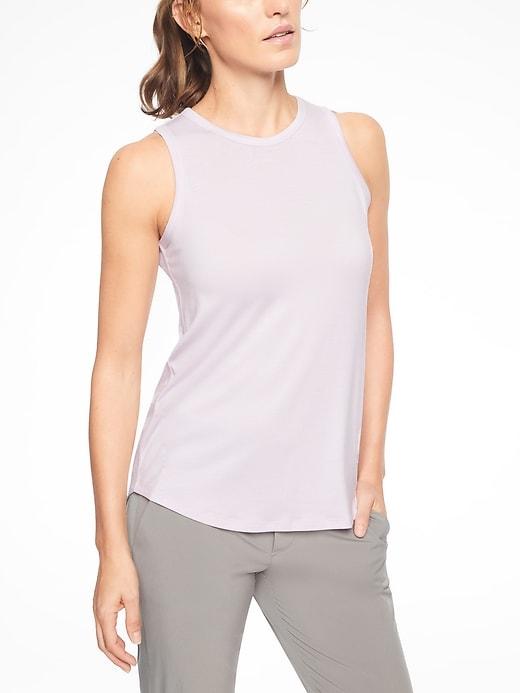 Athleta Womens Cloudlight Relaxed Tank Simply Lilac Size Xxs