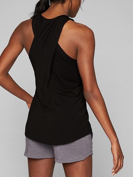 Athleta Womens Ultimate Crossback Tank Black Size M