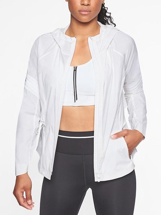 Athleta Womens Open Road Jacket Bright White Size Xs