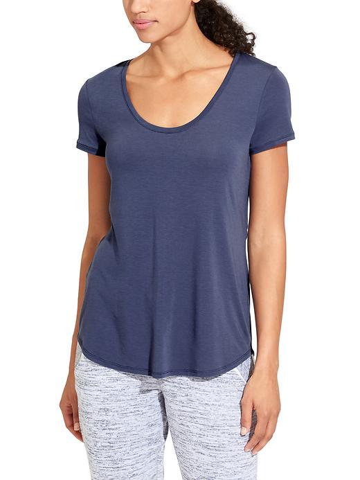 Athleta Womens Essence Tee Size M - Iron Blue