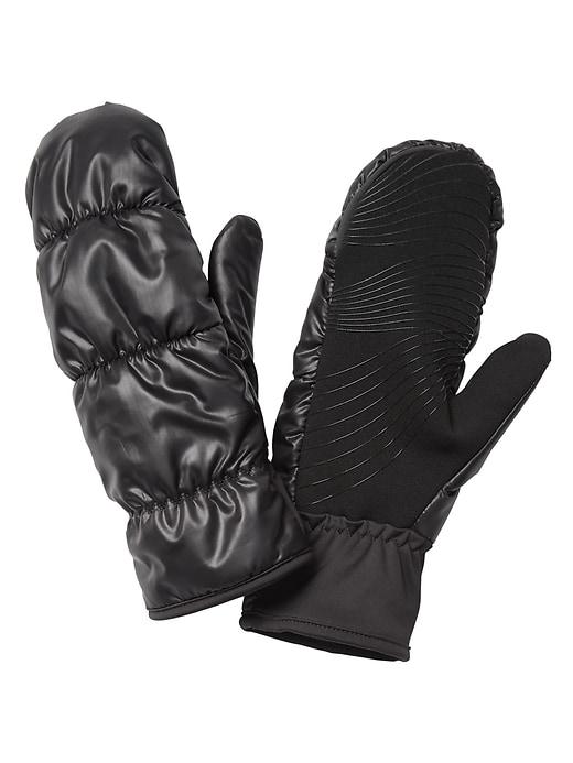 Athleta Womens Nylon Mitten Black Size S/m