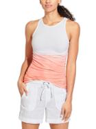 Athleta Womens Pure Tank Dip Dye Size L - Peachy Treat