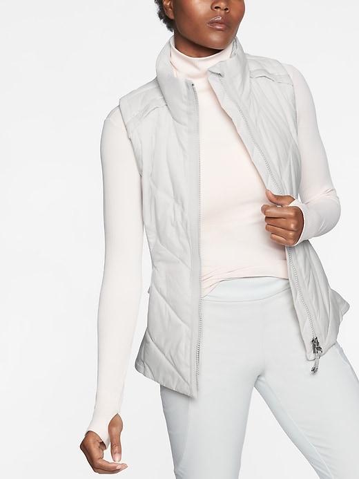 Athleta Womens Rock Ridge Vest Moonlight Grey Size Xs