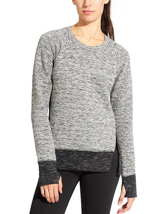 Athleta Womens R&amp;r Sweatshirt Size L - Charcoal Heather