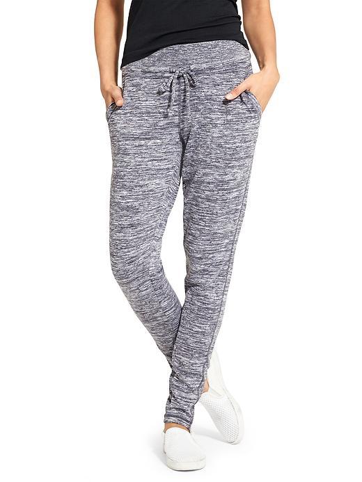 Athleta Womens Techie Sweat Jogger Size L Tall - Grey Heather